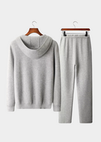 Herren Set mit Kapuzenjacke mit Reißverschluss und Jogginghose mit Kordelzug