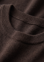 Herren Feinstrick-Shirt mit Rundhalsausschnitt und Kurzen Ärmeln