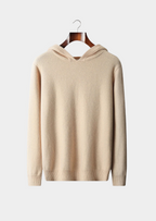 Herren Kapuzenpullover mit Kordelzug und Rippbündchen