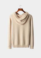 Herren Kapuzenpullover mit Kordelzug und Rippbündchen
