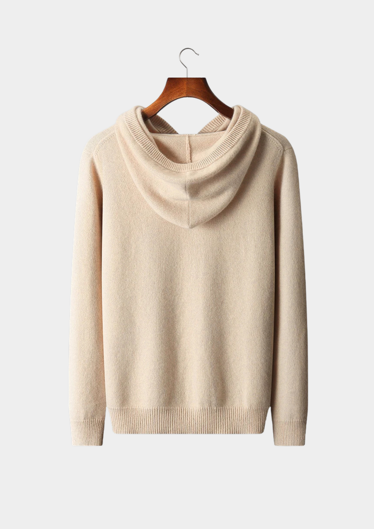 Herren Kapuzenpullover mit Kordelzug und Rippbündchen