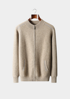 Herren Strickjacke mit Reißverschluss und Schrägtaschen