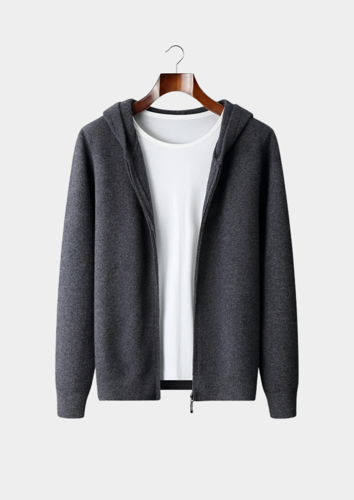 Herren Kapuzenjacke mit Reißverschluss und Känguru-Tasche