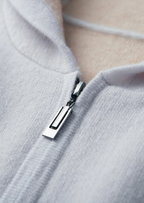 Herren Kapuzenjacke mit Reißverschluss und Kontrastfarbener Kapuze