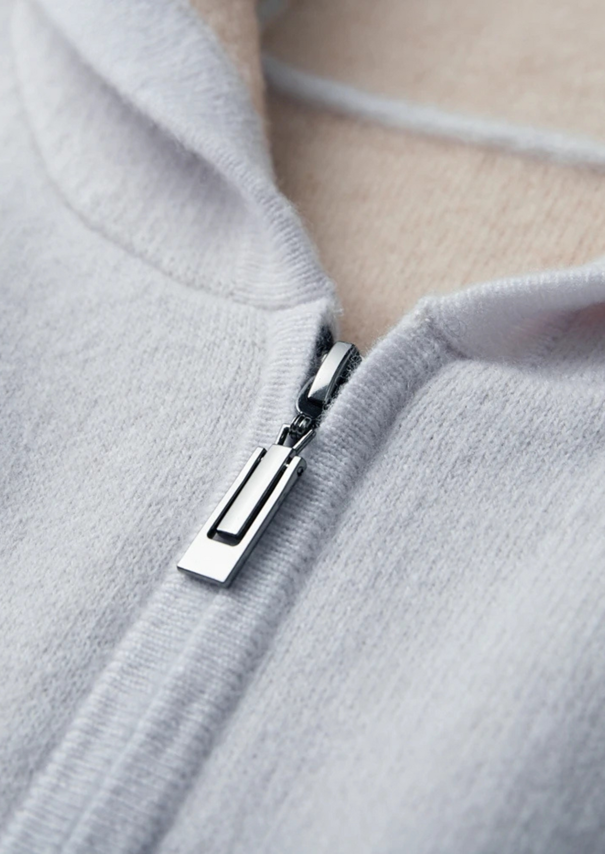 Herren Kapuzenjacke mit Reißverschluss und Kontrastfarbener Kapuze