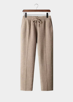 Herren Strickhose mit Kordelzug und Geraden Beinen