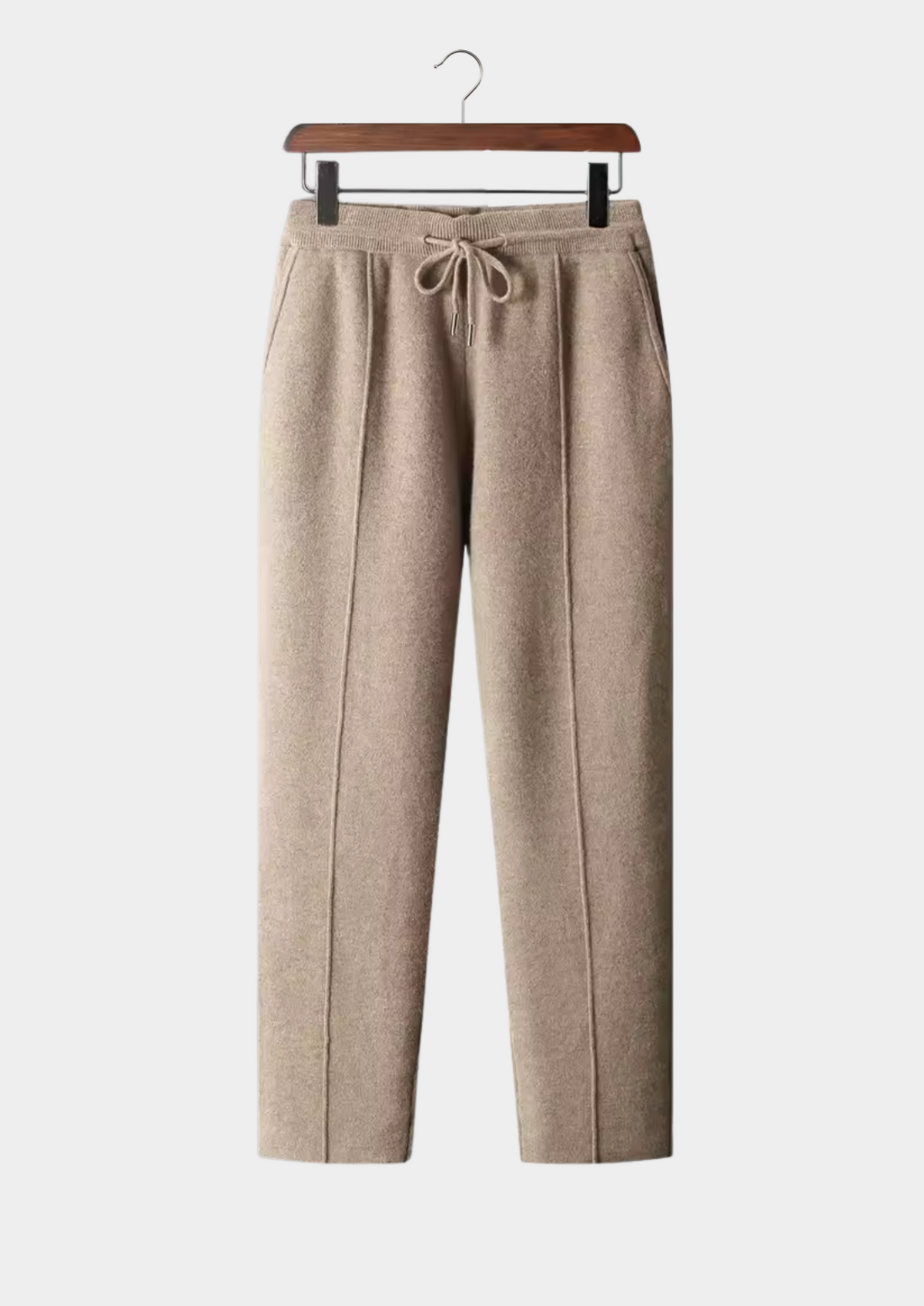 Herren Strickhose mit Kordelzug und Geraden Beinen