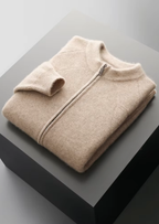 Herren Strickjacke mit Reißverschluss und Raglanärmeln