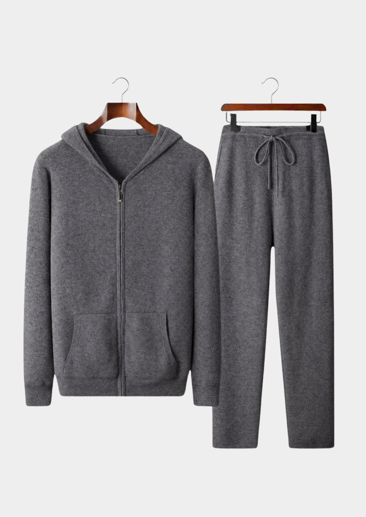 Herren Set mit Kapuzenjacke mit Reißverschluss und Jogginghose mit Kordelzug