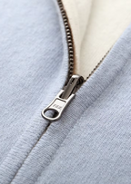 Herren Strickjacke mit Reißverschluss und Stehkragen
