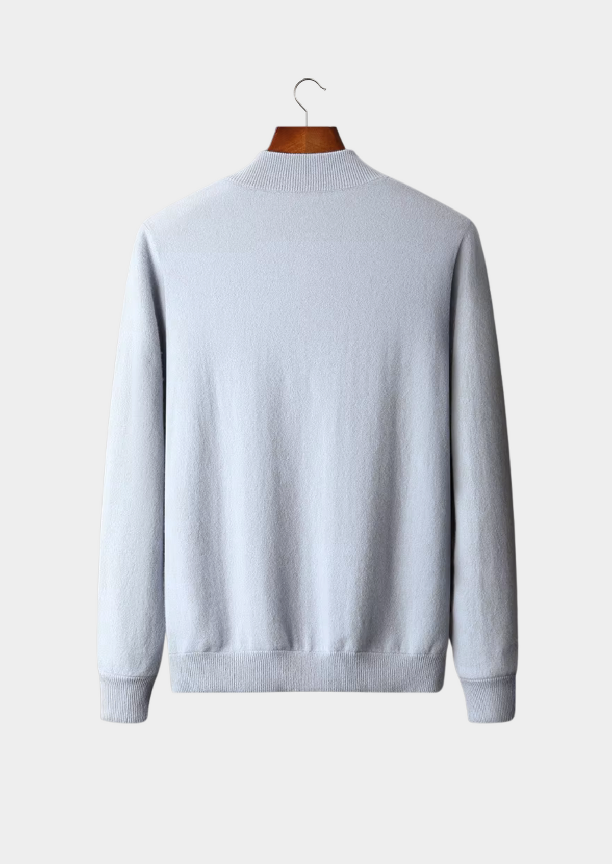 Herren Strickjacke mit Reißverschluss und Stehkragen