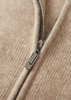Herren Strickjacke mit Reißverschluss und Raglanärmeln