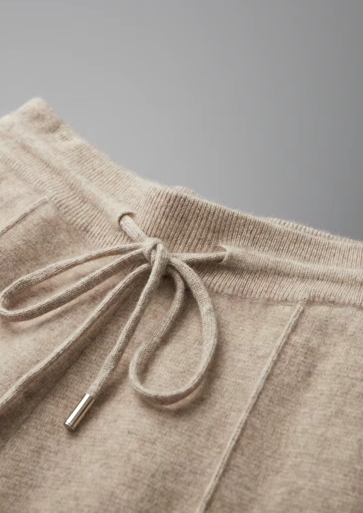 Herren Strickhose mit Kordelzug und Geraden Beinen