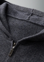Herren Kapuzenjacke mit Reißverschluss und Känguru-Tasche