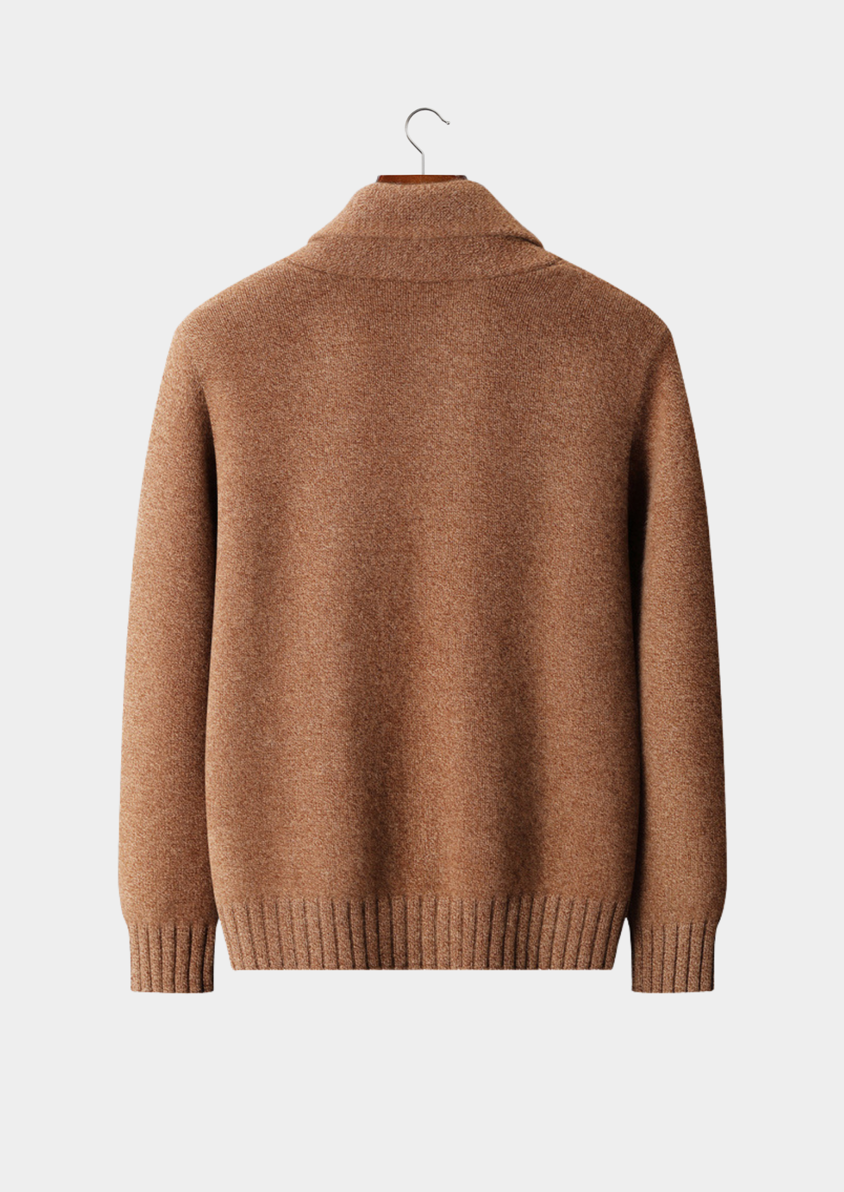Herren Strickjacke mit Schalkragen und Knopfleiste