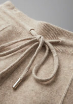 Herren Strickhose mit Kordelzug und Geraden Beinen