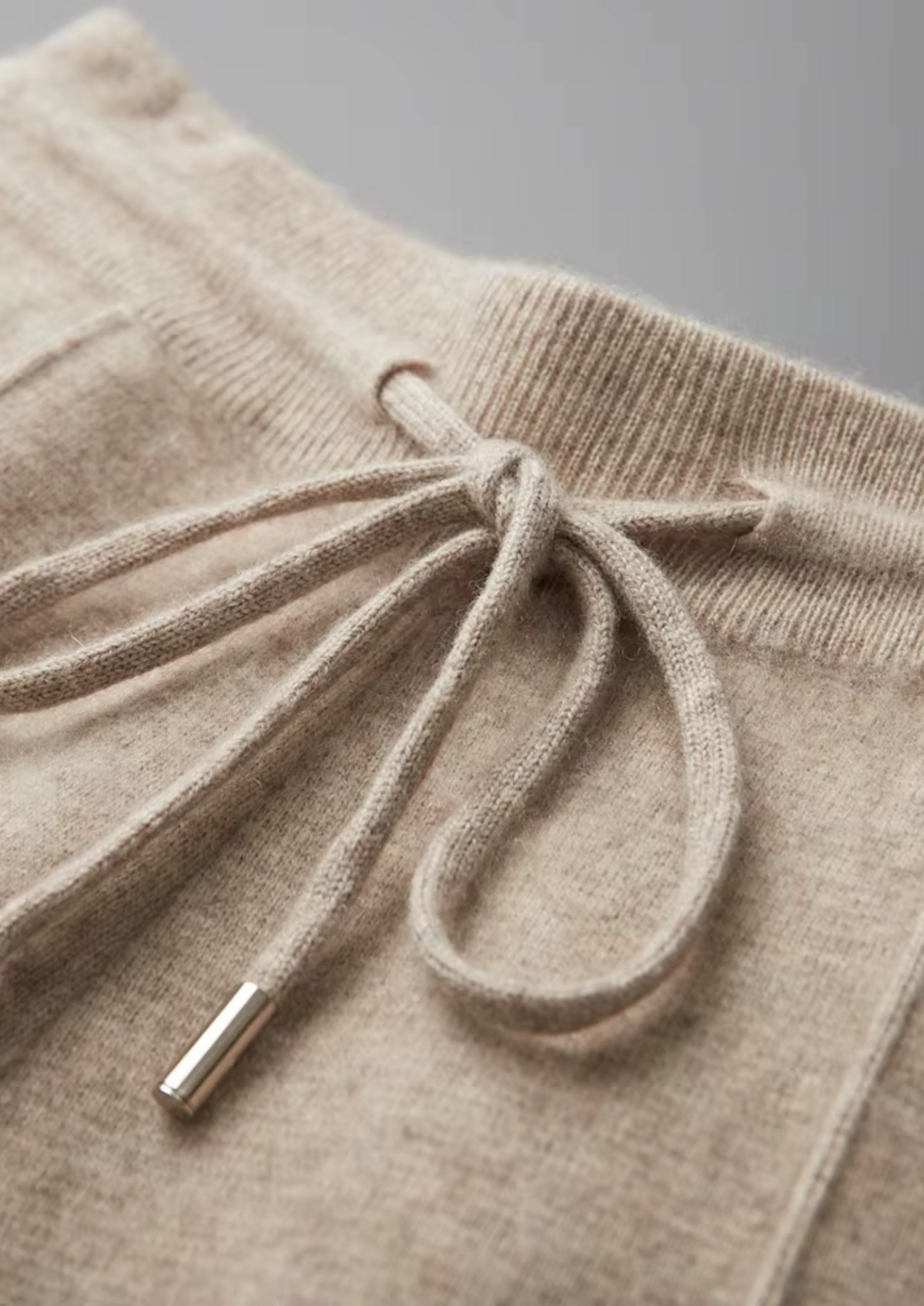 Herren Strickhose mit Kordelzug und Geraden Beinen