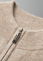 Herren Strickjacke mit Reißverschluss und Schrägtaschen