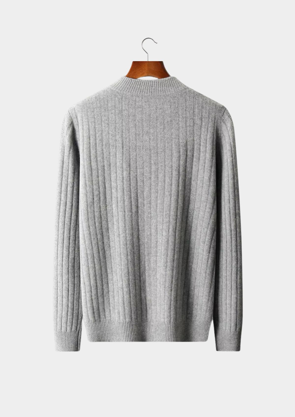 Herren Strickjacke mit Reißverschluss und Zickzackmuster