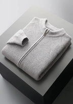 Herren Strickjacke mit Reißverschluss und Raglanärmeln