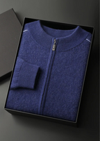 Herren Strickjacke mit Reißverschluss und Schrägtaschen