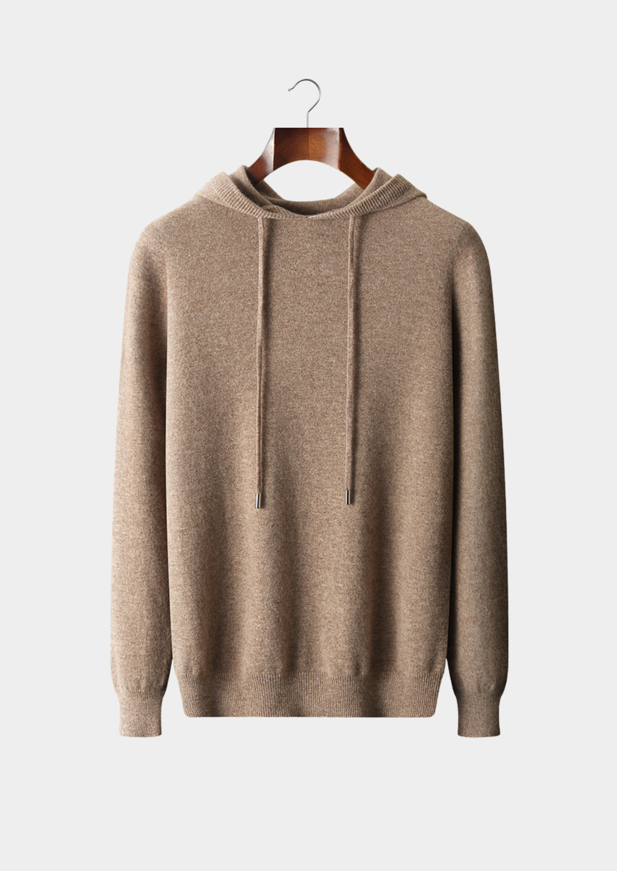 Herren Kapuzenpullover mit Kordelzug und Rippbündchen