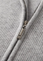 Herren Strickjacke mit Reißverschluss und Raglanärmeln