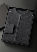 Herren Strickjacke mit Reißverschluss und Schrägtaschen