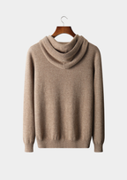 Herren Kapuzenpullover mit Kordelzug und Rippbündchen