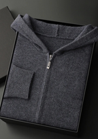 Herren Kapuzenjacke mit Reißverschluss und Känguru-Tasche