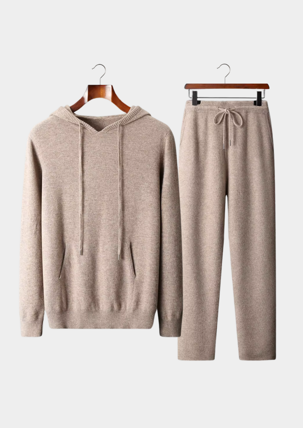 Herren Set mit Kapuzenjacke mit Känguru-Tasche und Jogginghose