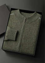 Herren Strickjacke mit Reißverschluss und Schrägtaschen