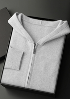 Herren Kapuzenjacke mit Reißverschluss und Känguru-Tasche