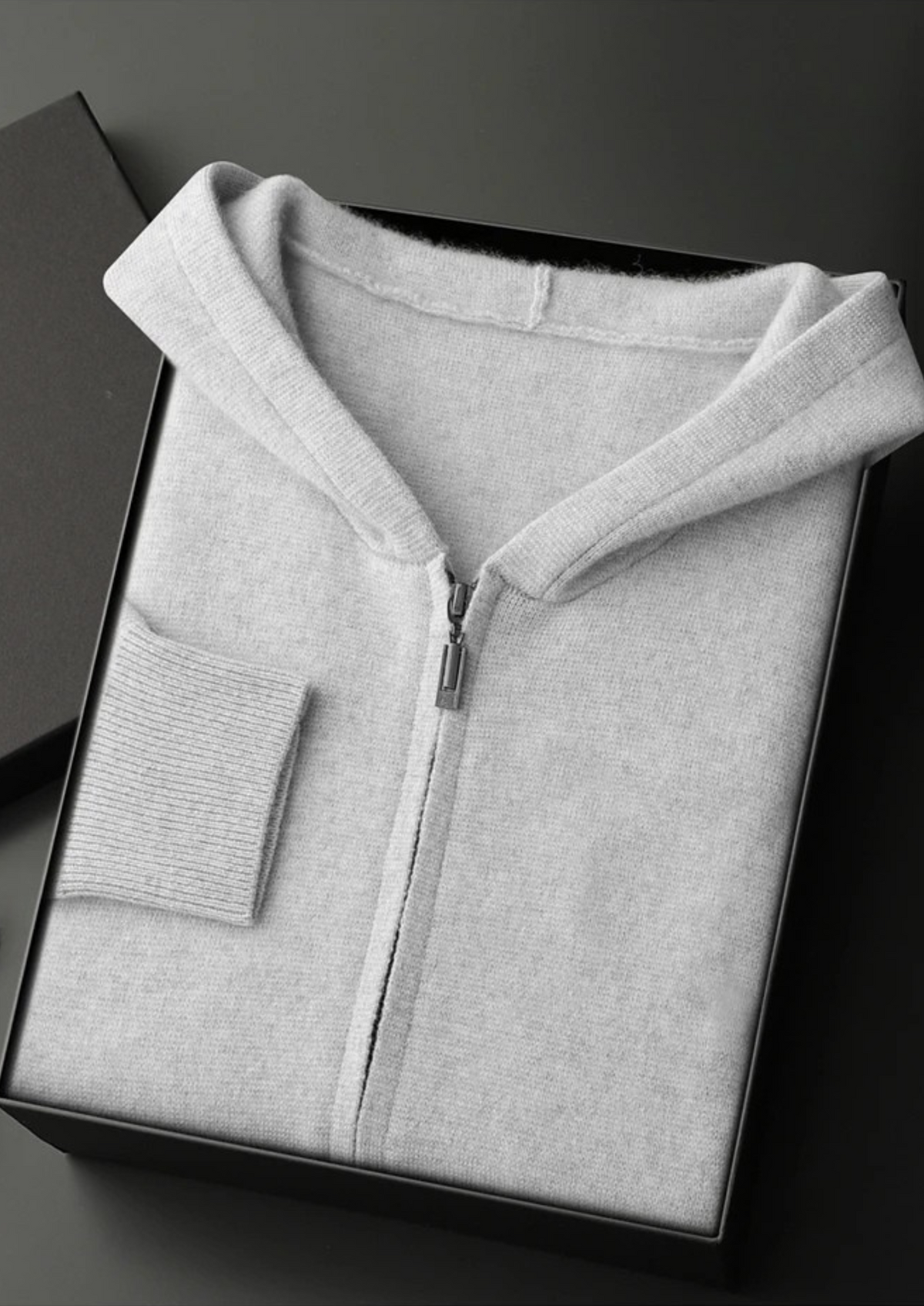 Herren Kapuzenjacke mit Reißverschluss und Känguru-Tasche