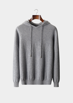 Herren Kapuzenpullover mit Kordelzug und Rippbündchen