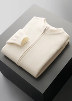 Herren Strickjacke mit Reißverschluss und Raglanärmeln