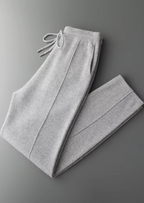 Herren Strickhose mit Kordelzug und Geraden Beinen