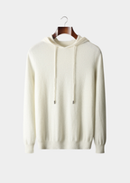 Herren Kapuzenpullover mit Kordelzug und Rippbündchen
