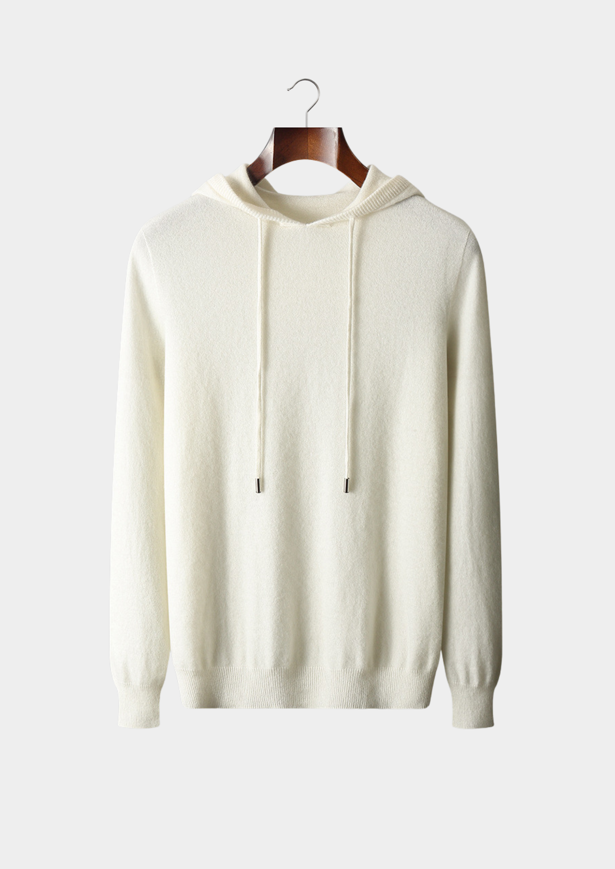 Herren Kapuzenpullover mit Kordelzug und Rippbündchen