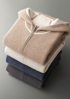 Herren Set mit Kapuzenjacke mit Rippbündchen und Jogginghose
