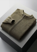 Herren Strickjacke mit Reißverschluss und Raglanärmeln
