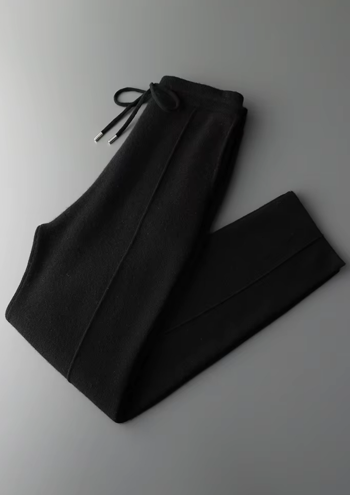 Herren Strickhose mit Kordelzug und Geraden Beinen