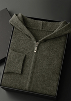 Herren Kapuzenjacke mit Reißverschluss und Känguru-Tasche
