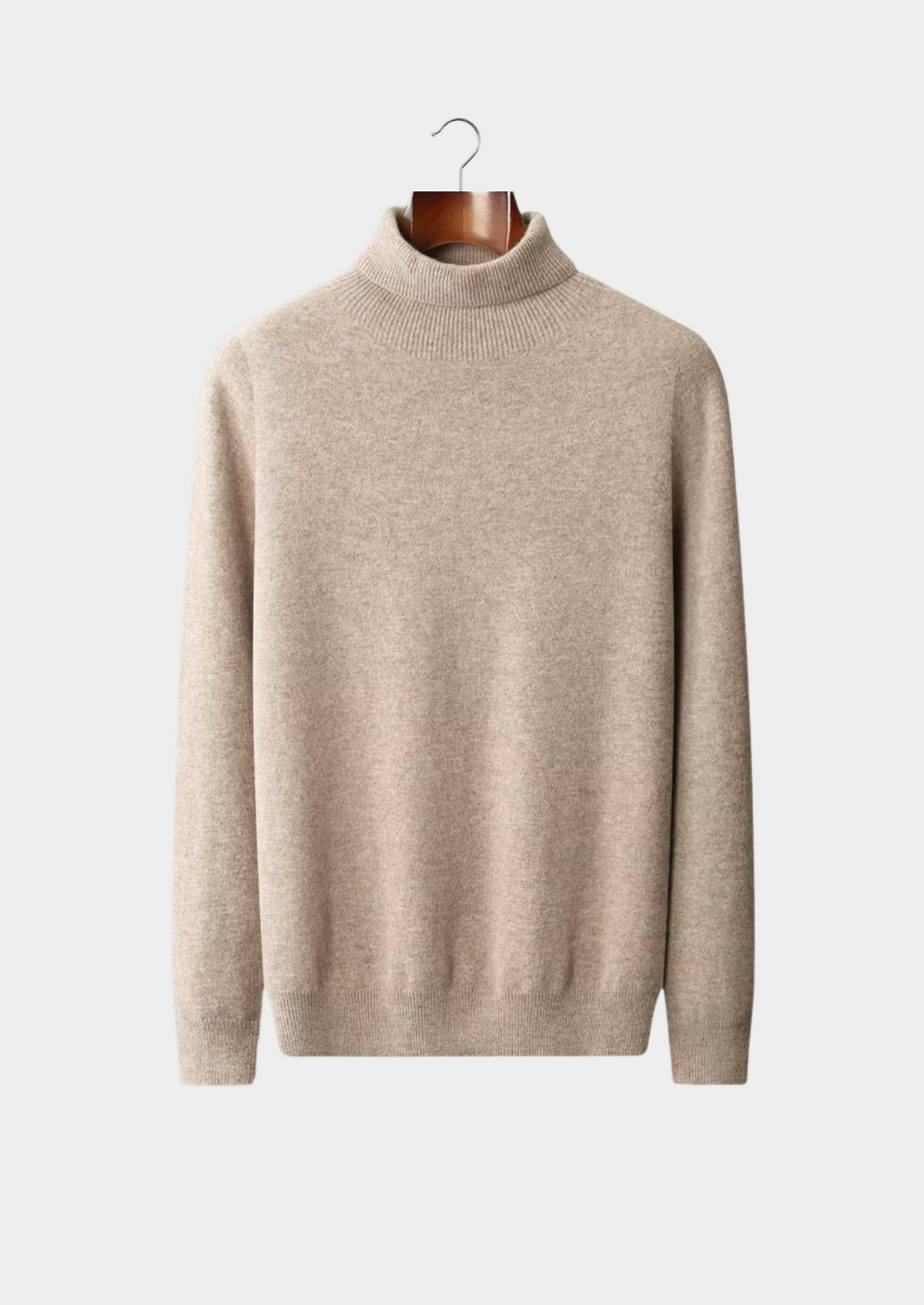 Herren Pullover mit Rollkragen und Rippbündchen