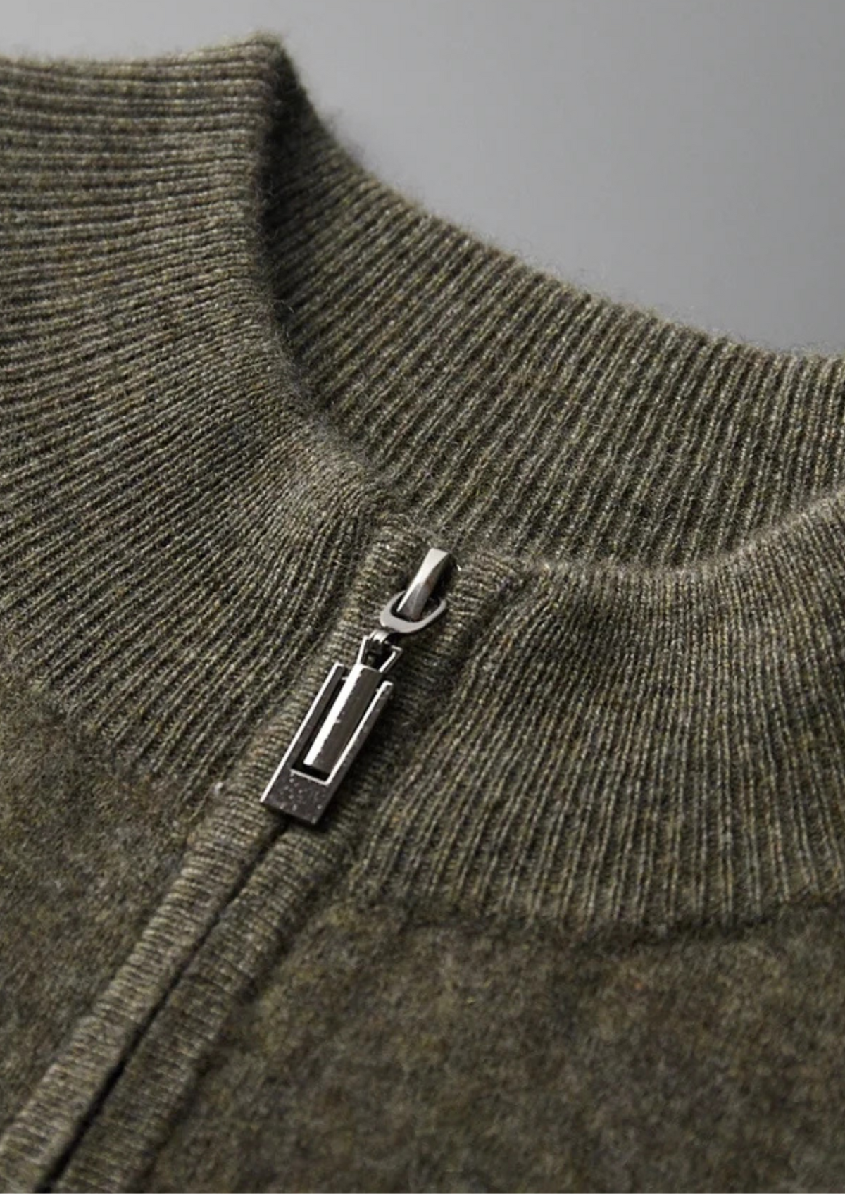 Herren Strickjacke mit Reißverschluss und Schrägtaschen