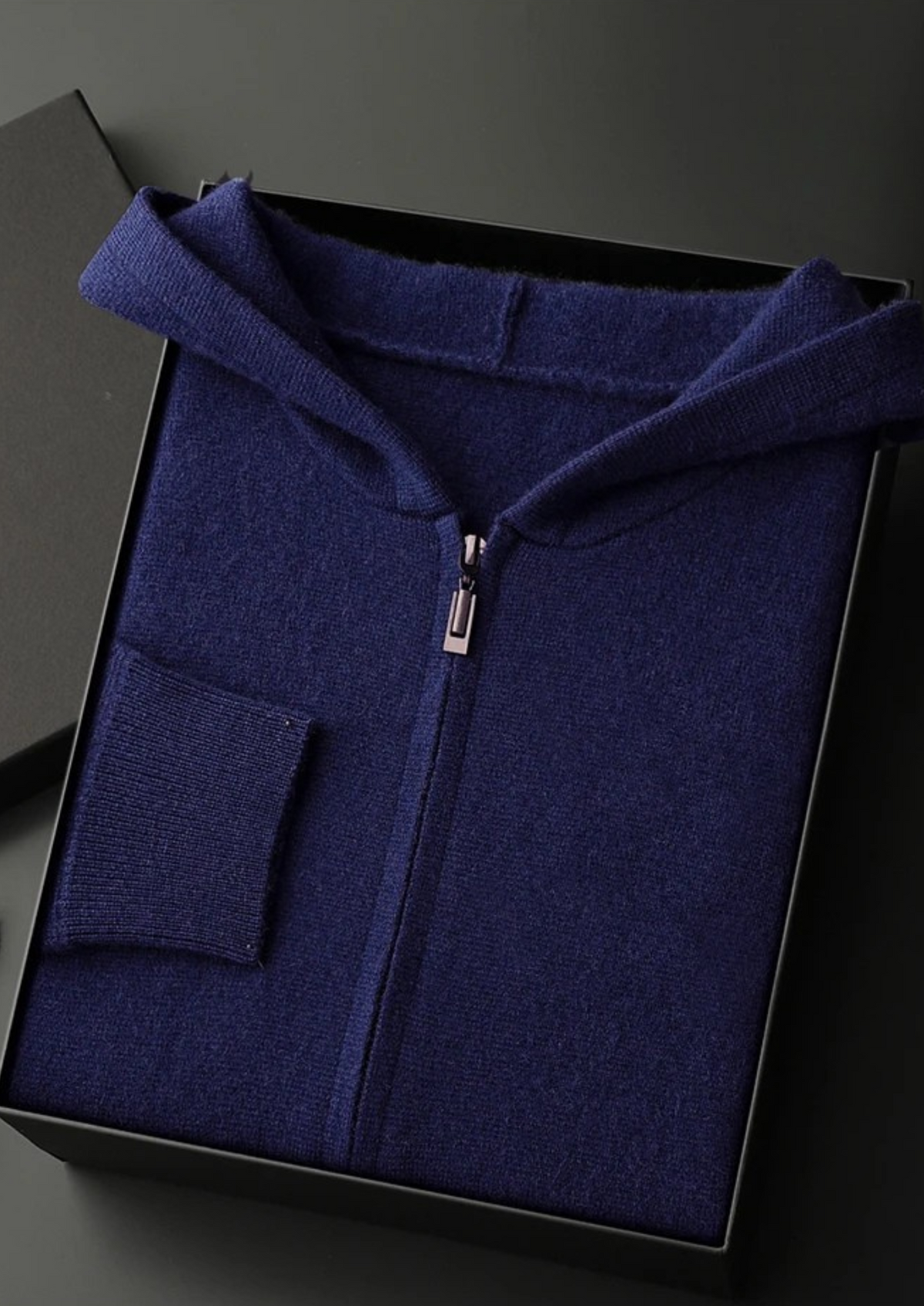 Herren Kapuzenjacke mit Reißverschluss und Känguru-Tasche