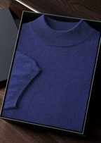 Herren Feinstrick-Shirt mit Stehkragen und Kurzen Ärmeln