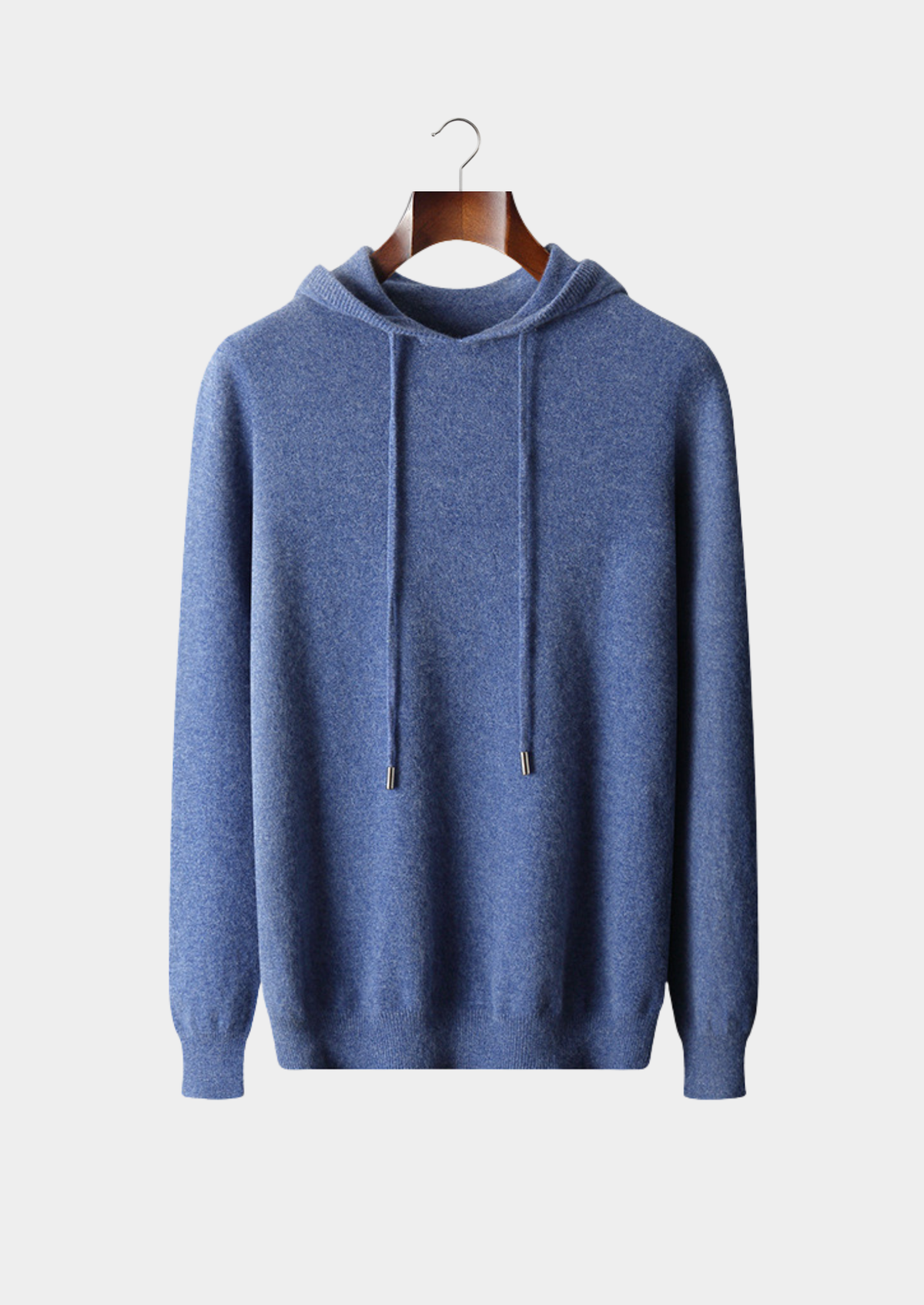 Herren Kapuzenpullover mit Kordelzug und Rippbündchen