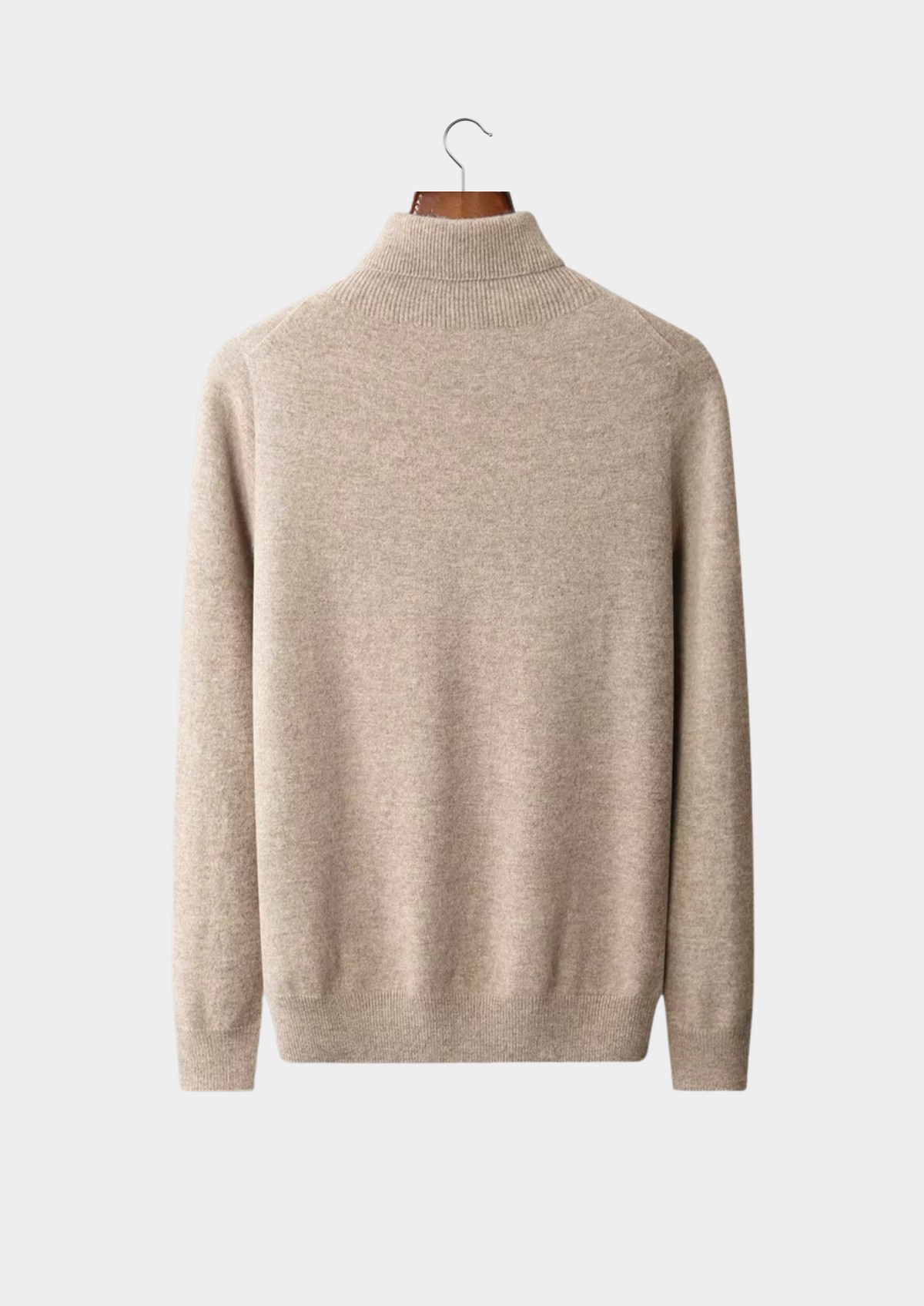Herren Pullover mit Rollkragen und Rippbündchen