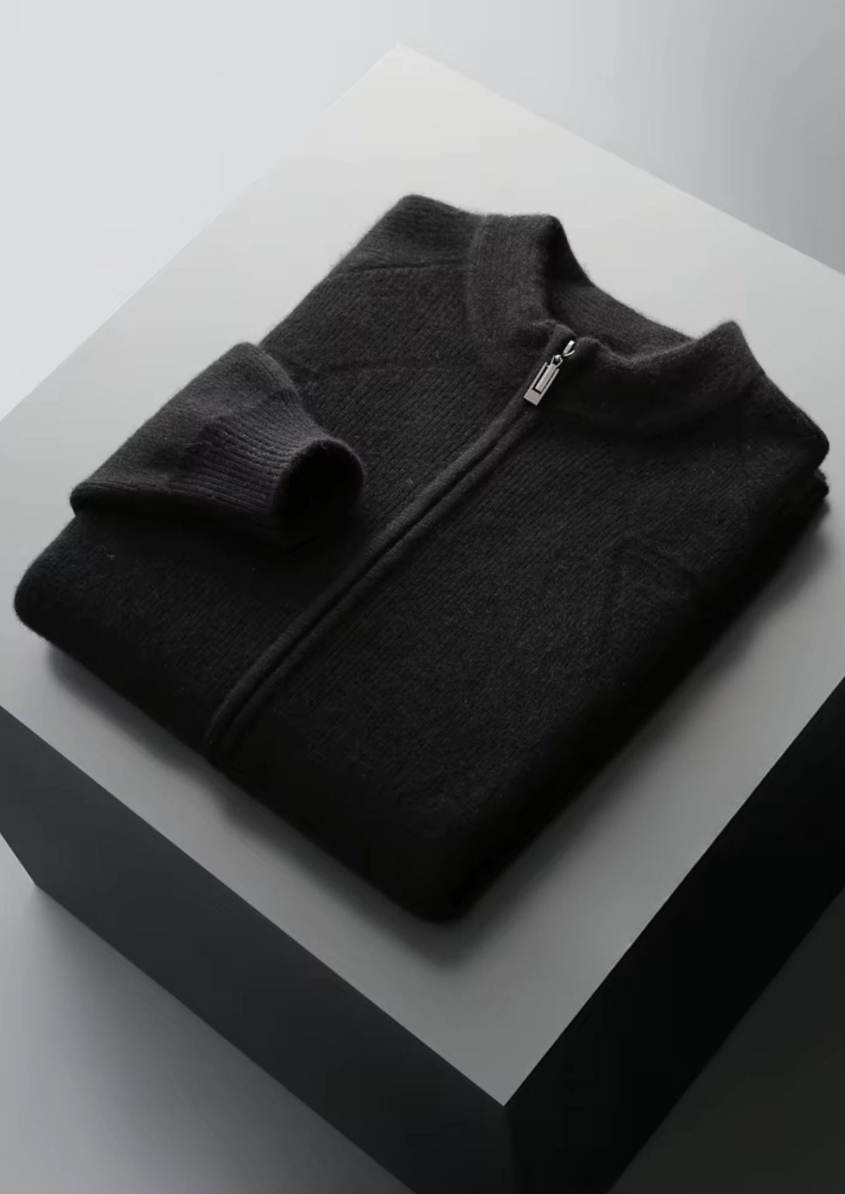 Herren Strickjacke mit Reißverschluss und Raglanärmeln